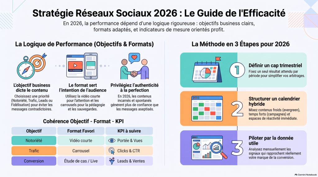 Stratégie de réseaux sociaux 2026